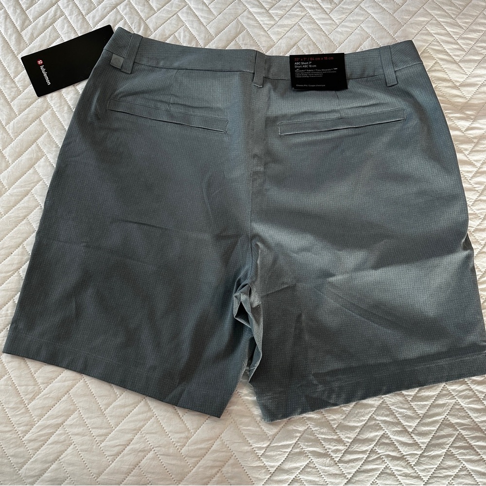 Lululemon ABC Classic Fit 7” Short 33 WovenAir Belgian Blue Performance Golf - Picture 10 of 15